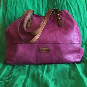 Super soft leather Fossil bag.